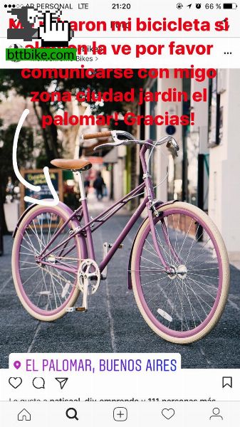 Bicicleta robada ciudad jardin, el palomar
