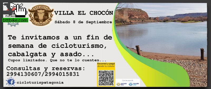 Cicloturismo en Estancia Villa el Chocón