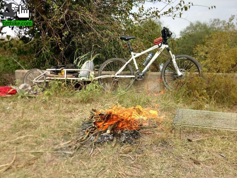 Bici, asado y pesca