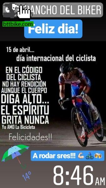 Feliz dia del ciclista! 