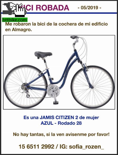 Jamis citizen 2 robada de 2018