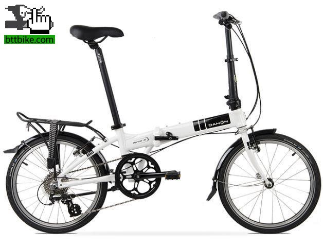Bicicleta Dahon MARINER D8 Blanca con Portapaquetes de TiendaBike Urbanas, Paseo, Playeras,Plegables,Choperas Bicicleta Dahon MARINER D8 Blanca con Portapaquetes
