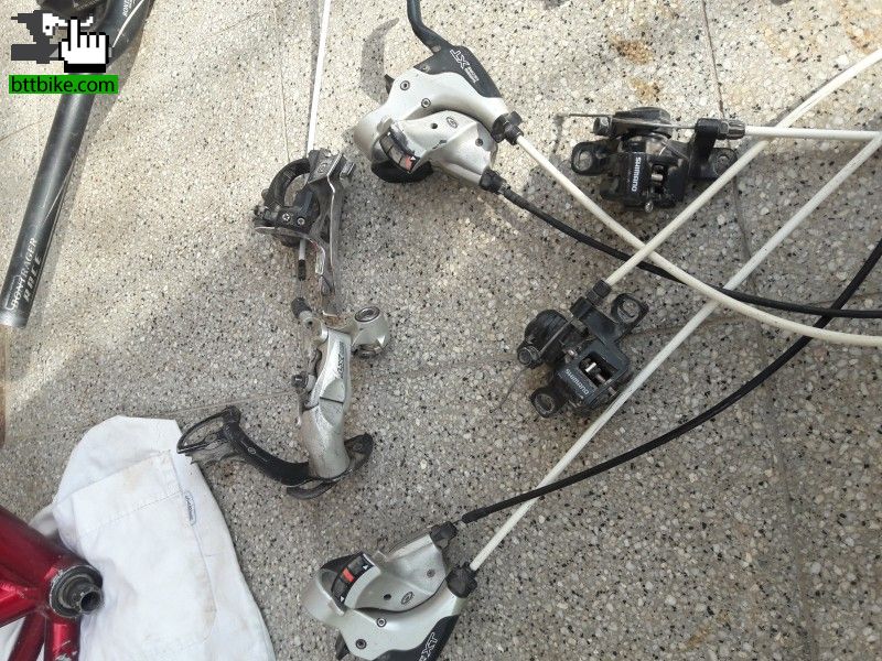 Shimano xt de Enzo3 Cambio, Shifter,Descarrilador Shimano xt