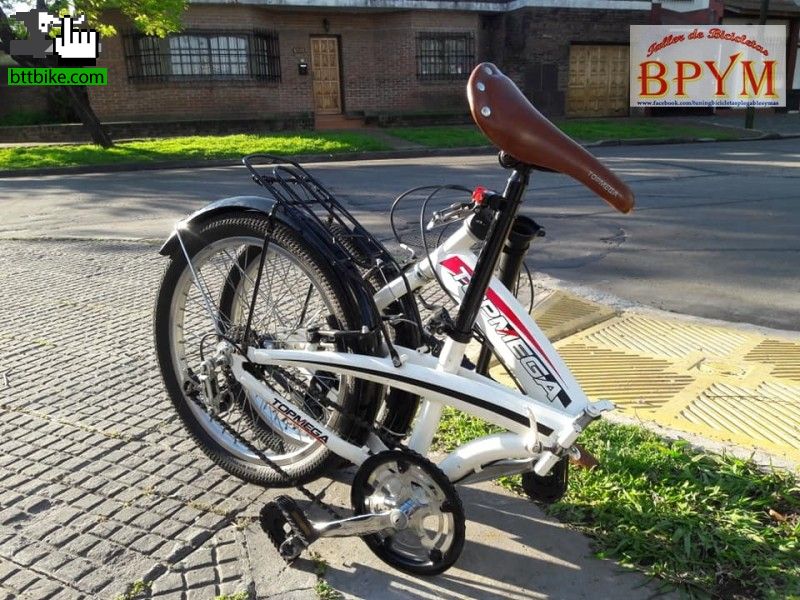 Bicicleta Plegable Folding Top Mega Rodado 20 Con 6 cambios usada en Venta  - BTT