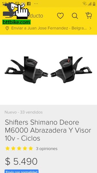 Hola busco un shifter derecho shimano deore m 6000