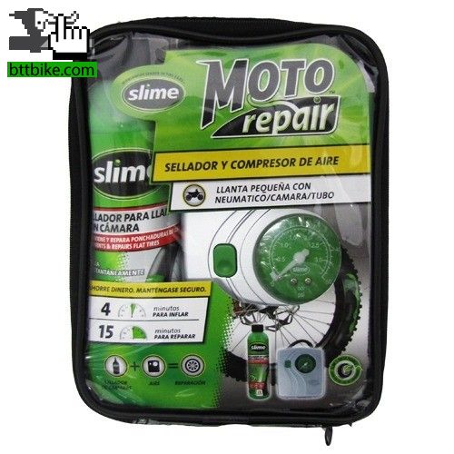 Herramientas Moto Repair Kit Reparacion Sellador Y Compresor Slime
