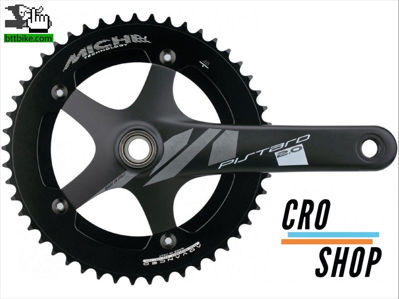 Plato, palancas,Caja, Descarrilador Set Palancas Miche Pistard 2.0 Plato 53t-c/pedalera Cro Shop