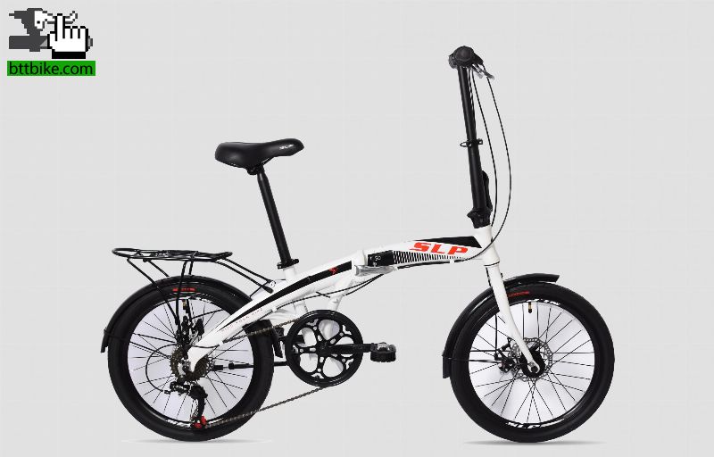 Bicicleta plegable SLP F-50. Rodado 20. Nuena, sin uso. Caje por celular o tablet.