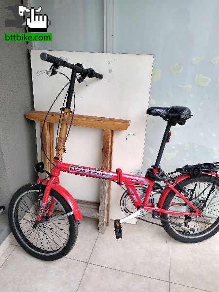 ROBADA BICI PLEGABLE HALLEY FOLDING ROJA EN ALMAGRO