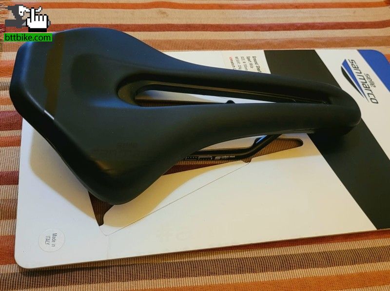 Selle De Vélo San Marco Race Day (Bontager) - Cuir Noir - Anatomoque - Vintage - Occasion