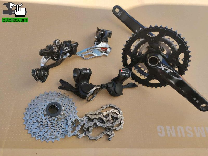 Grupo shimano XT/ SLX 3X9V de foxy2007 Cambio, Shifter,Descarrilador Grupo shimano XT/ SLX 3X9V