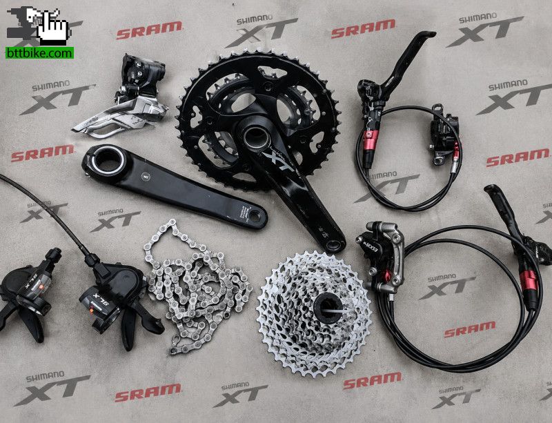 Grupo shimano XT/ SLX ++ frenos sram cr carbono 3X9V de foxy2007 Cambio, Shifter,Descarrilador Grupo shimano XT/ SLX ++ frenos sram cr carbono 3X9V