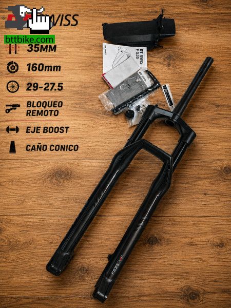 dt swiss 160mm remoto conico boost 35mm 27.5-29er de foxy2007 Horquilla de suspensión simple dt swiss 160mm remoto conico boost 35mm 27.5-29er