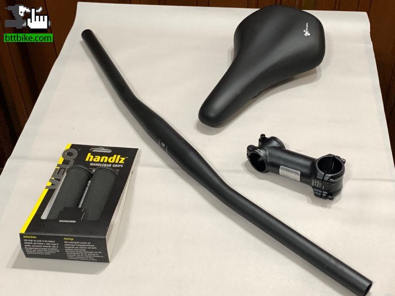 MANILLAR Y STEM ZOOM 31,8mm - ASIENTO SELLE ROYAL GEL - PUÑOS VELO de sergio2014 Manillar, Manubrio,Puños, Cuernitos MANILLAR Y STEM ZOOM 31,8mm - ASIENTO SELLE ROYAL GEL - PUÑOS VELO