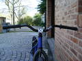 foto de Mi Bike con el manubrio fisurado y gomas slick