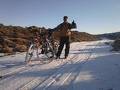foto de un poco de nieve