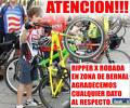 bike recien robada en bernal