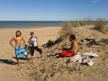 foto de antes de ir a laburar, asadito en una playa al sur de miramar... tranqui..