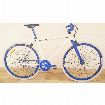 foto de ROBO de Bicicleta Fixie Fire Bird Rodado 28 Aluminio Blanca y Azul