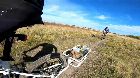 foto de Bici y asado, con el carrito por los senderos